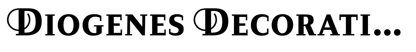 Diogenes Decorative Bold Small Caps 1